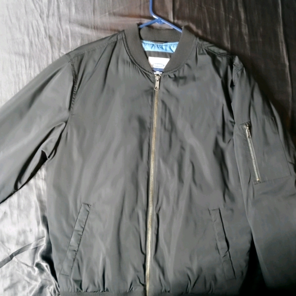 Black Boomer jacket with some wear